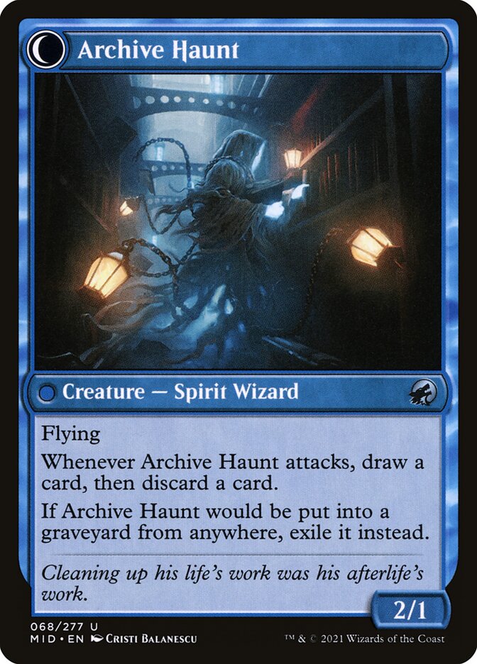 Back face of Archive Haunt