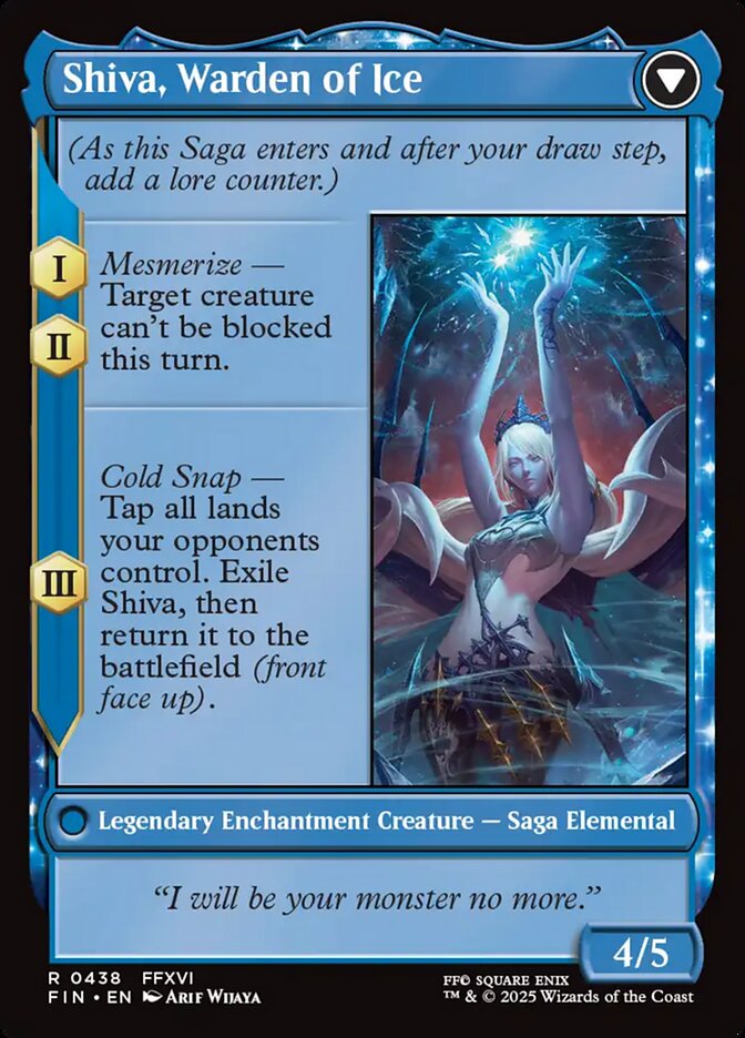 Back face of Shiva, Warden of Ice