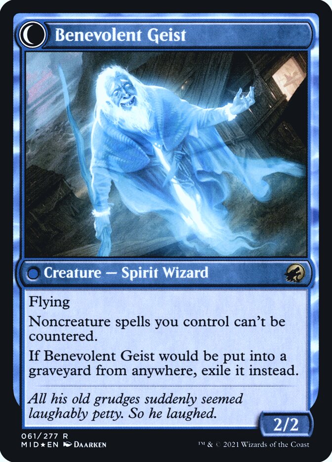 Back face of Benevolent Geist