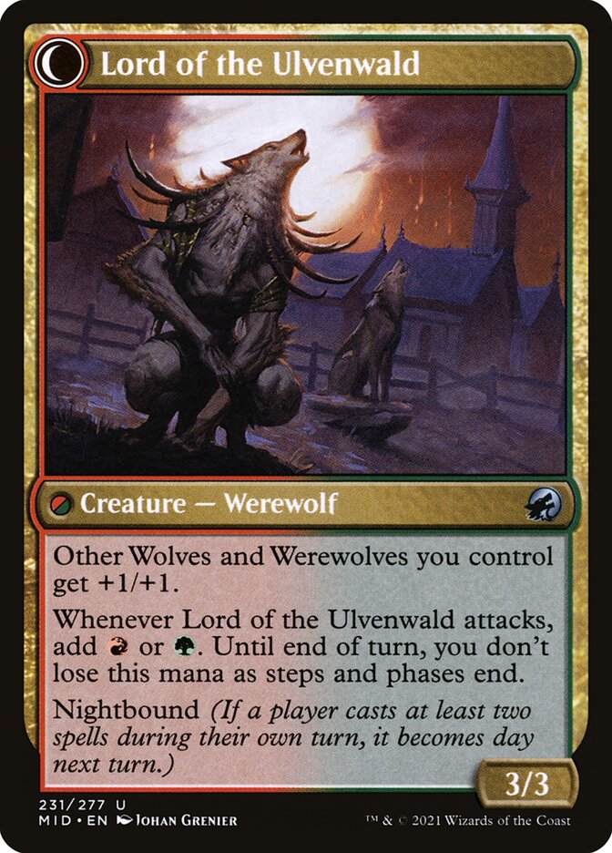 Back face of Lord of the Ulvenwald