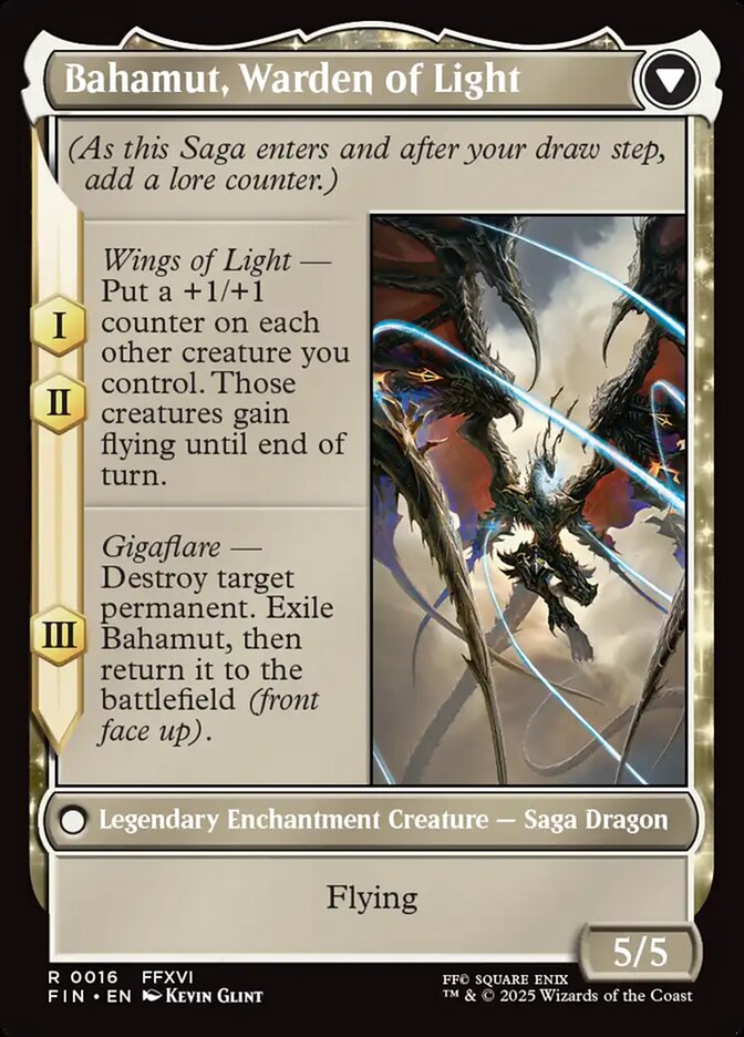 Back face of Bahamut, Warden of Light