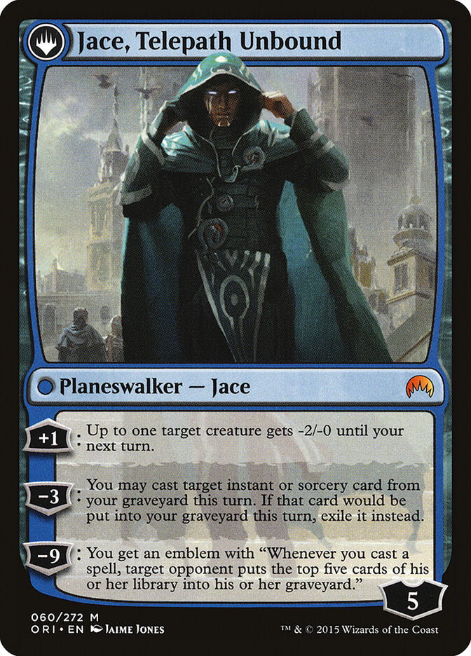 Back face of Jace, Telepath Unbound