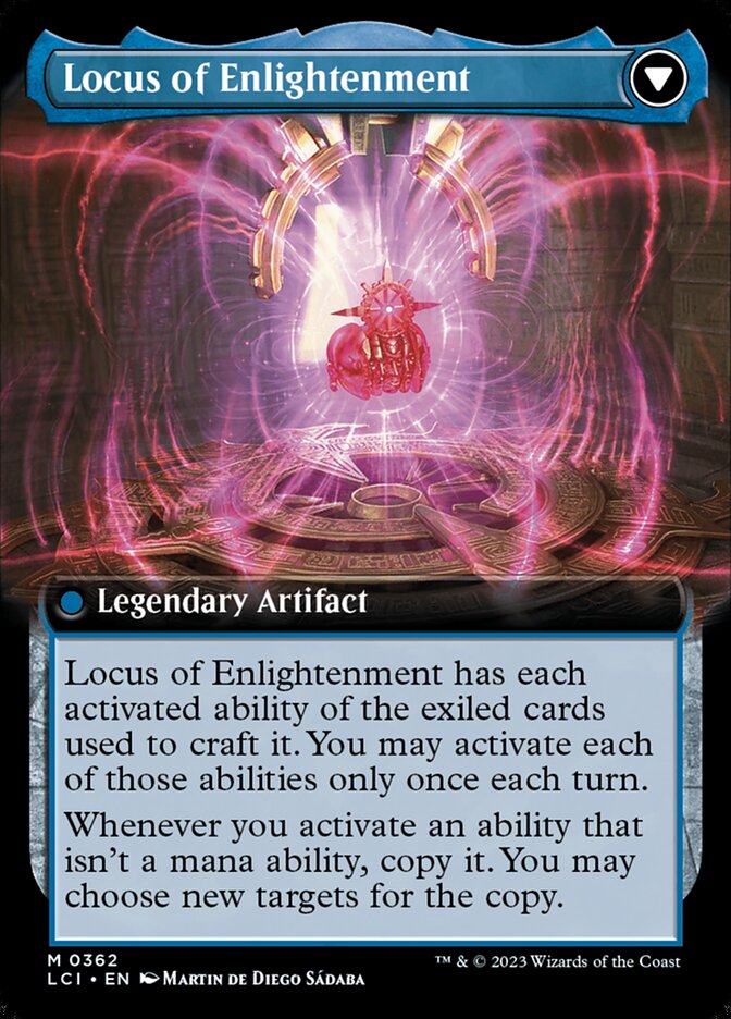Back face of Locus of Enlightenment