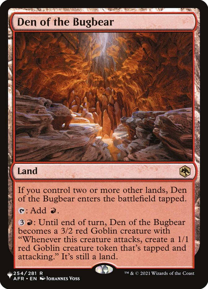Den of the Bugbear (The List) Light Play
