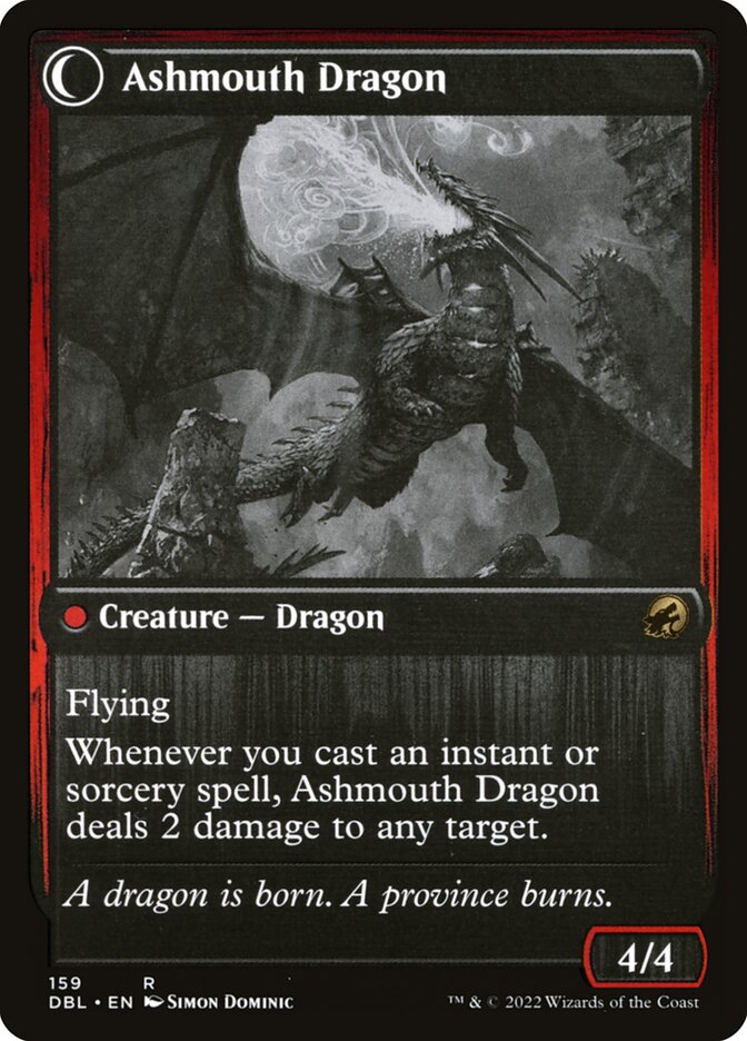 Back face of Ashmouth Dragon