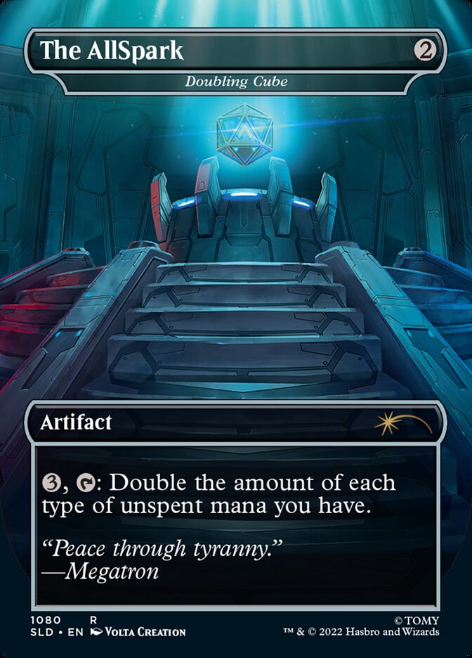 Back face of Doubling Cube