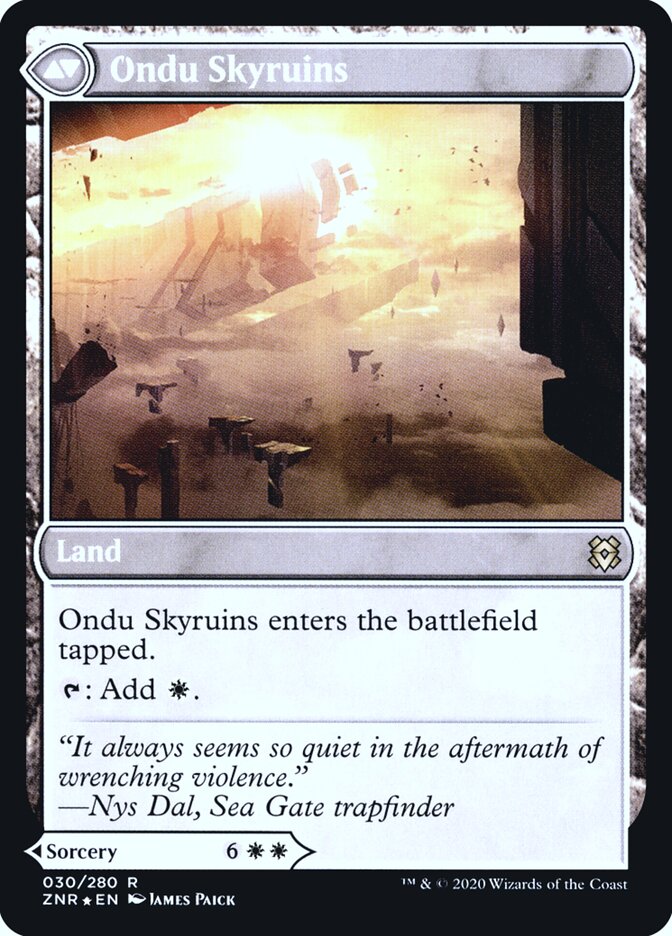 Back face of Ondu Skyruins