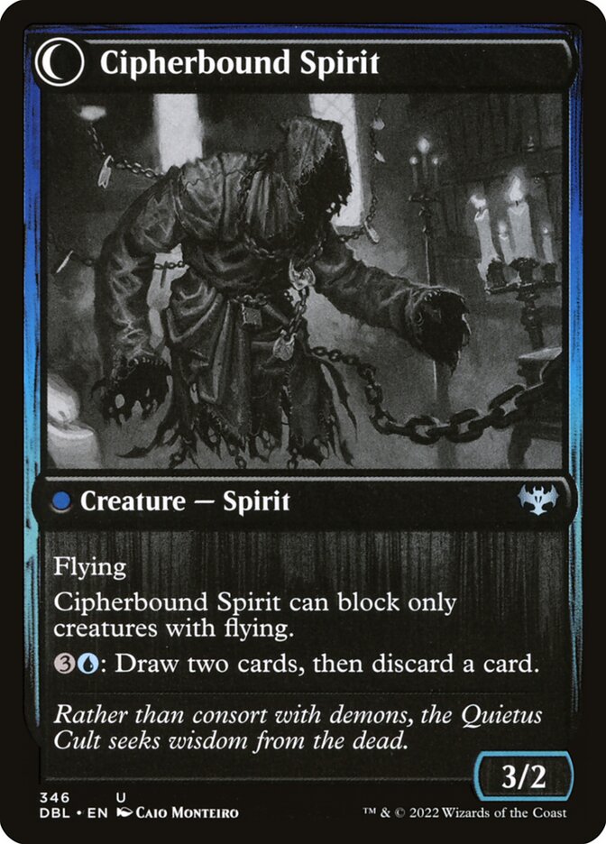 Back face of Cipherbound Spirit