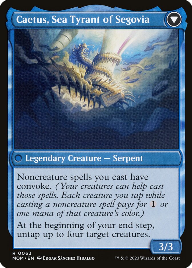 Back face of Caetus, Sea Tyrant of Segovia