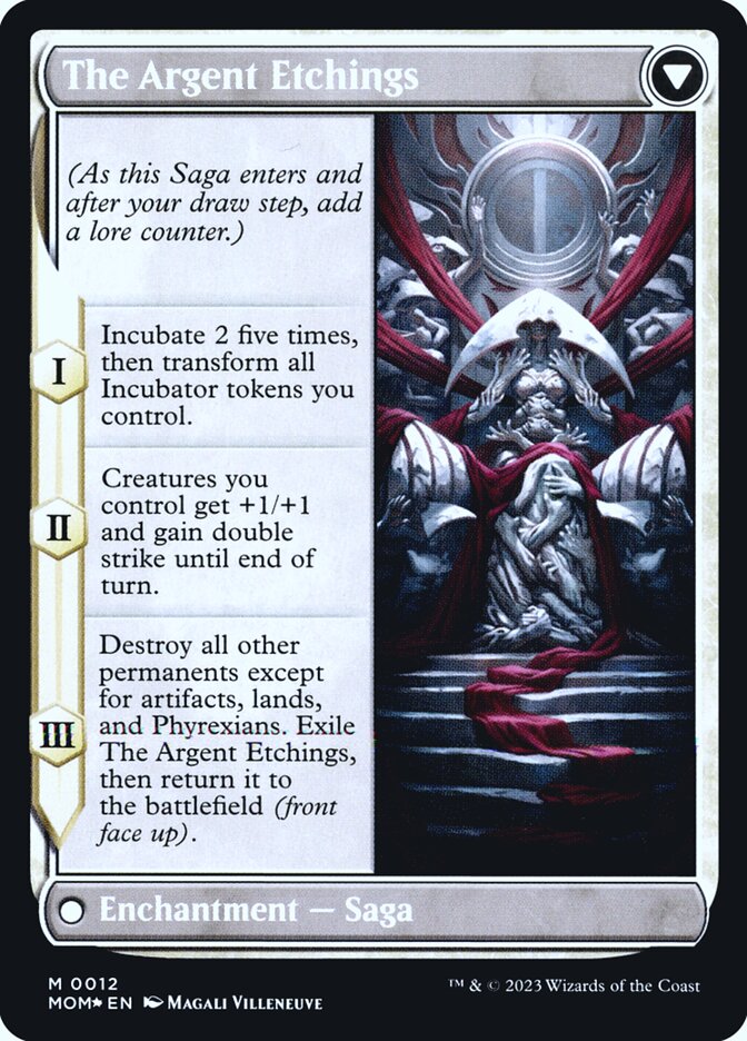 Back face of The Argent Etchings