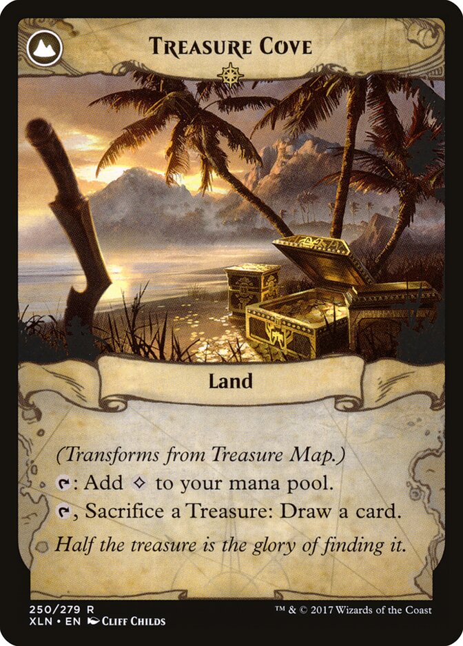Back face of Treasure Cove