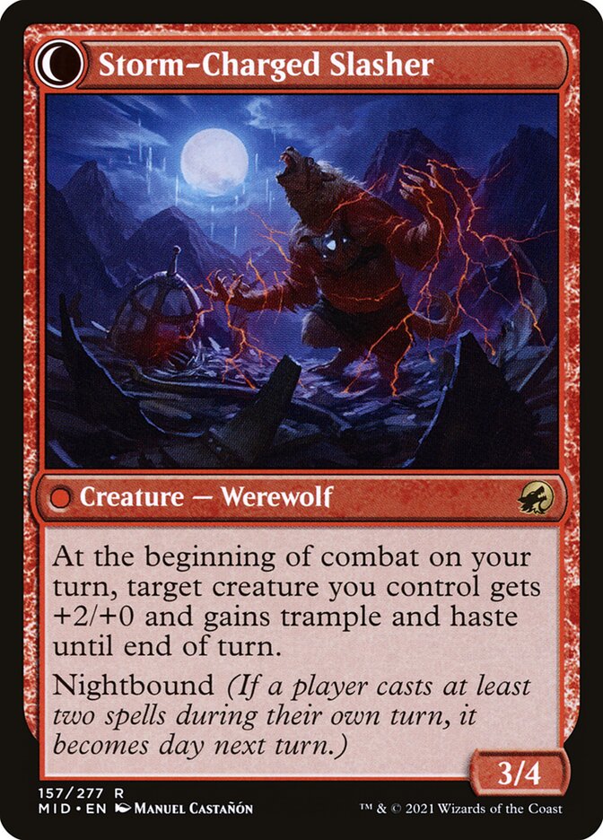 Back face of Storm-Charged Slasher
