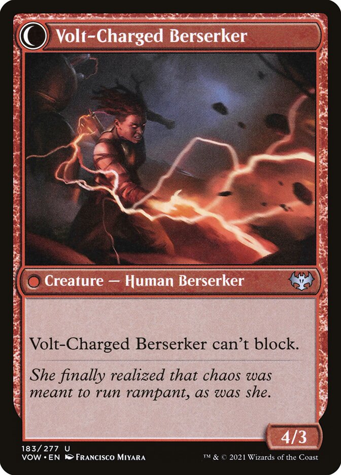 Back face of Volt-Charged Berserker