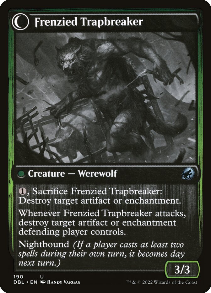 Back face of Frenzied Trapbreaker