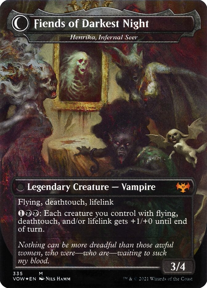 Back face of Henrika, Infernal Seer