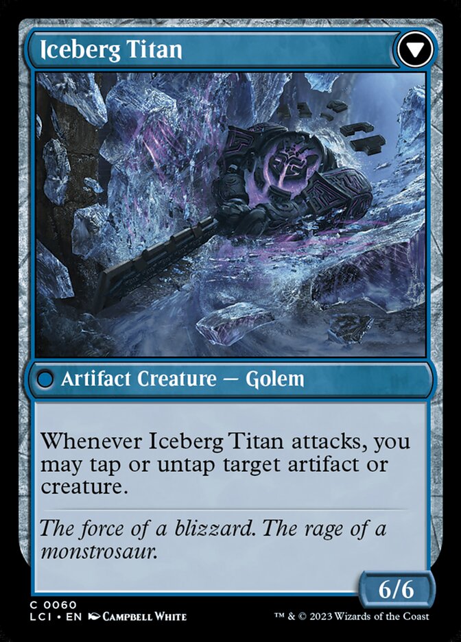Back face of Iceberg Titan
