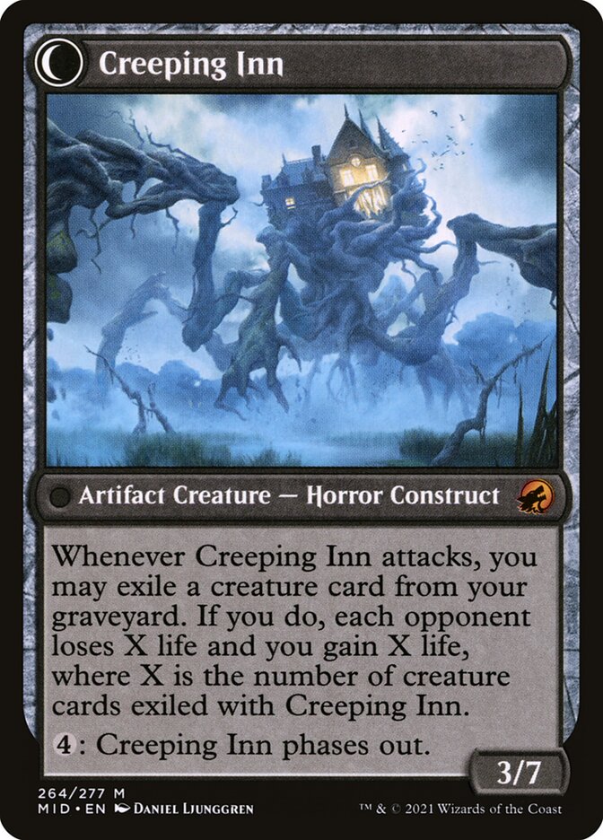 Back face of Creeping Inn