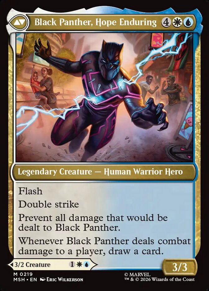 Back face of Black Panther, Hope Enduring