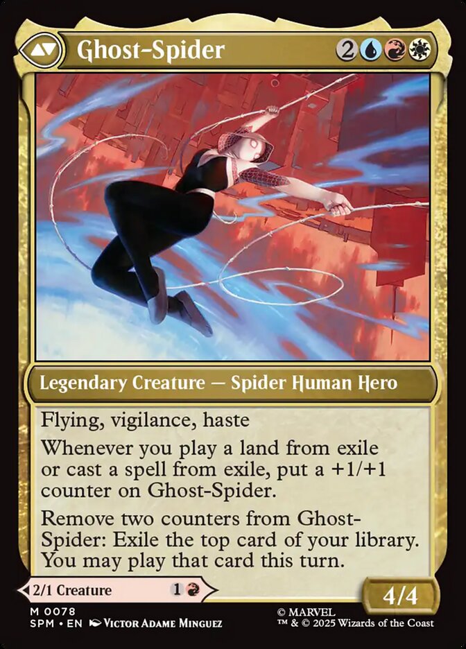 Back face of Ghost-Spider