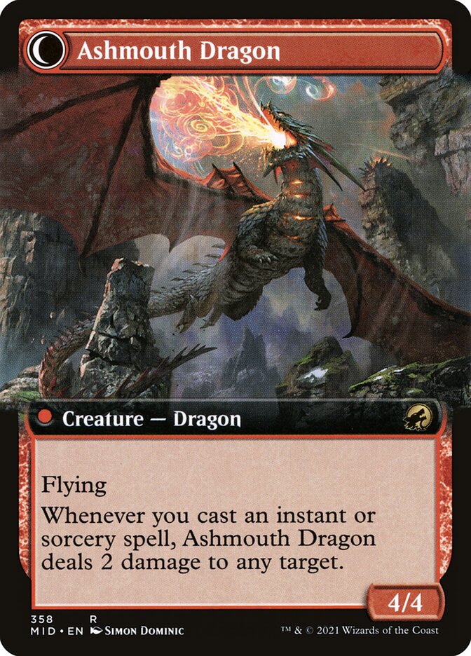 Back face of Ashmouth Dragon