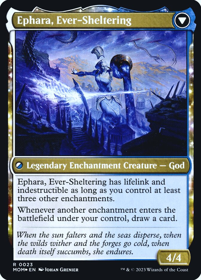 Back face of Ephara, Ever-Sheltering