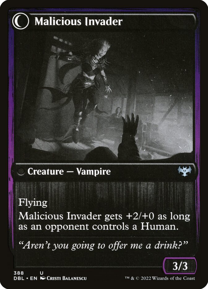 Back face of Malicious Invader