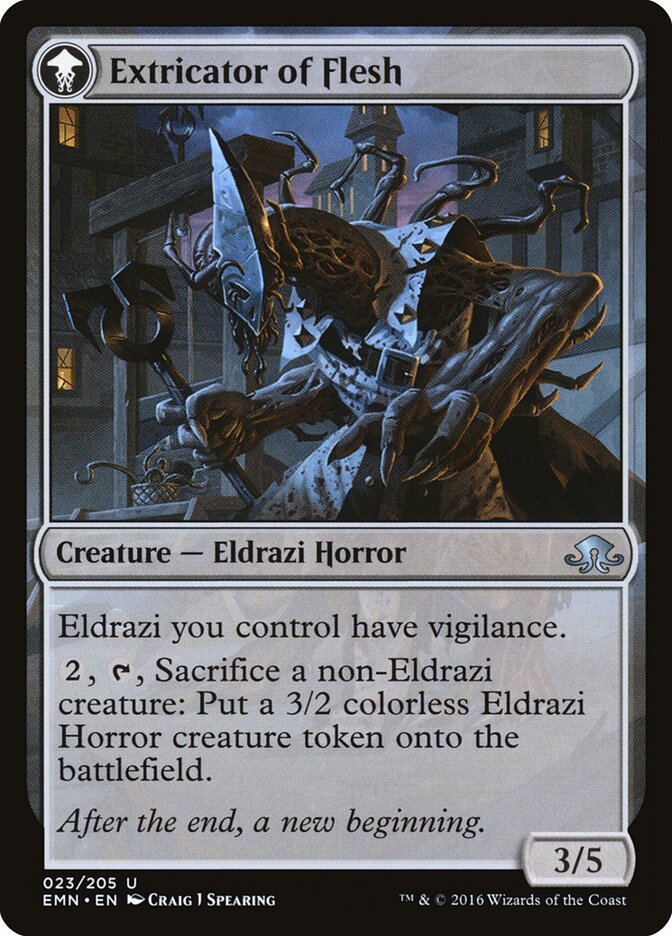 Back face of Extricator of Flesh