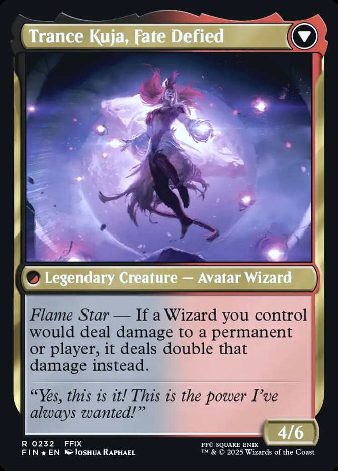 Back face of Trance Kuja, Fate Defied