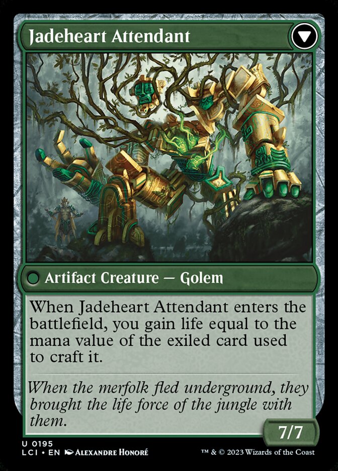 Back face of Jadeheart Attendant