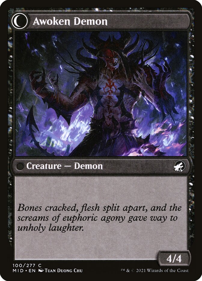 Back face of Awoken Demon