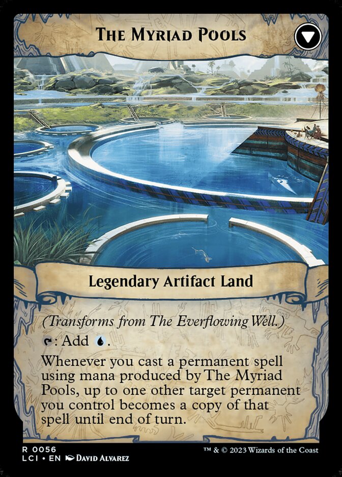 Back face of The Myriad Pools
