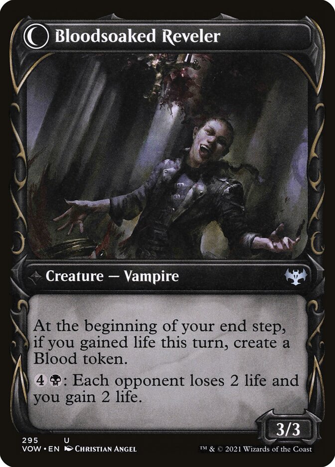 Back face of Bloodsoaked Reveler