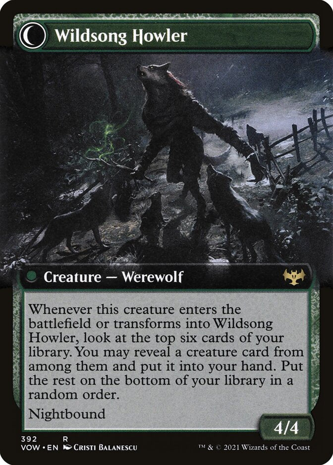 Back face of Wildsong Howler