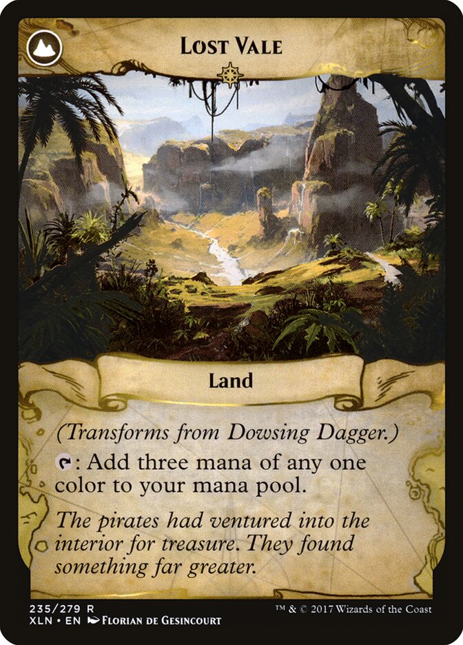 Back face of Lost Vale