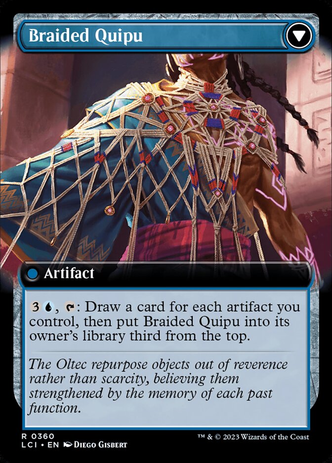 Back face of Braided Quipu