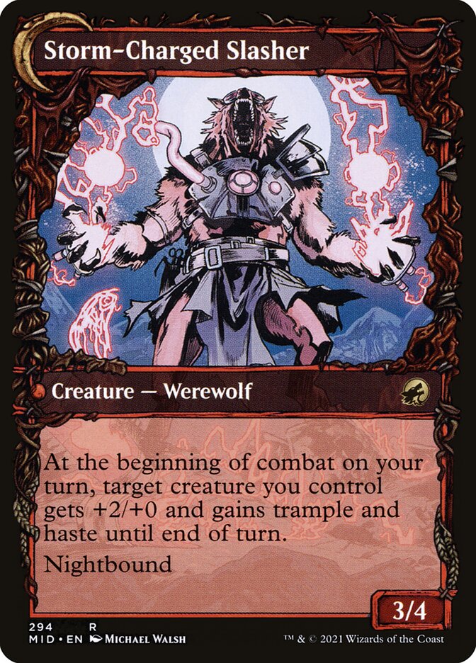 Back face of Storm-Charged Slasher