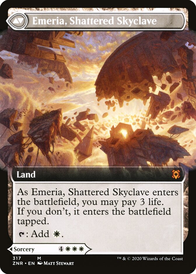 Back face of Emeria, Shattered Skyclave