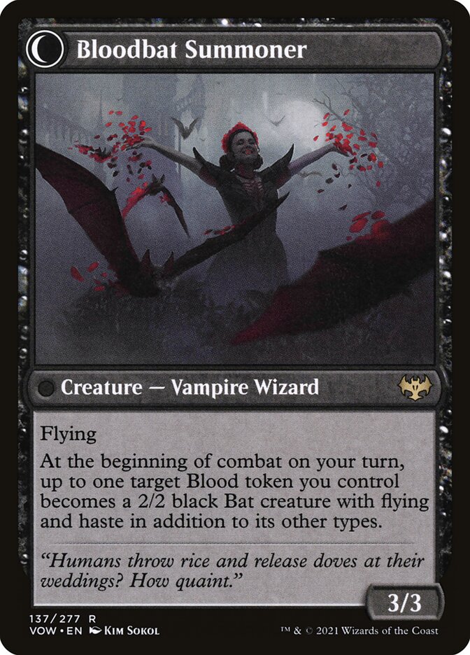Back face of Bloodbat Summoner