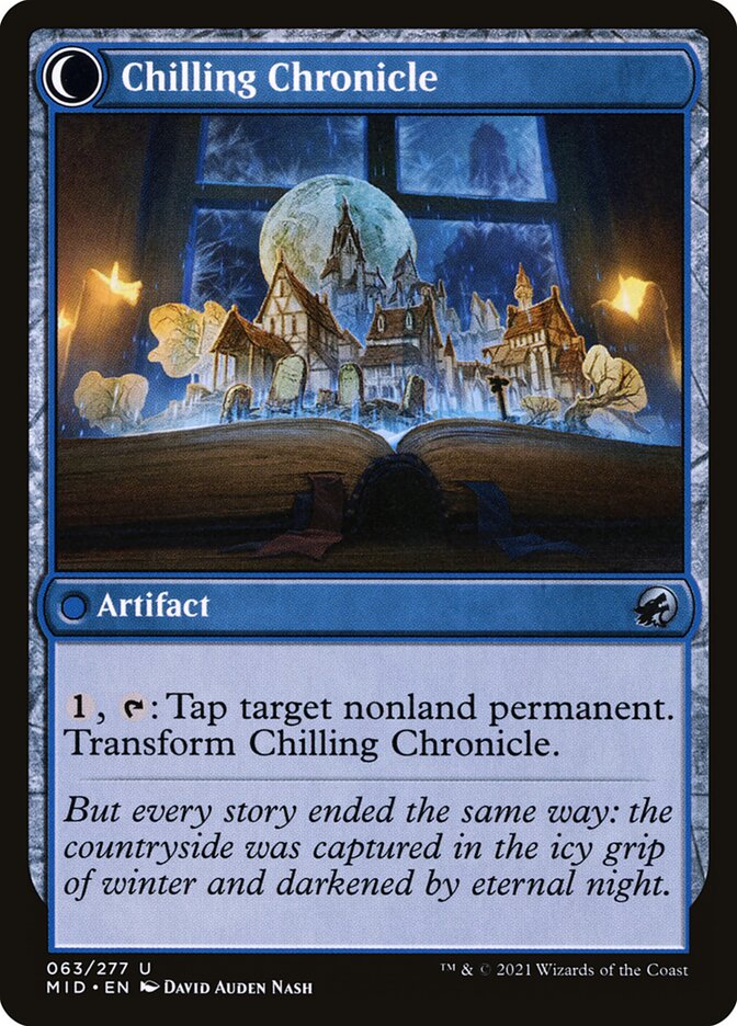 Back face of Chilling Chronicle