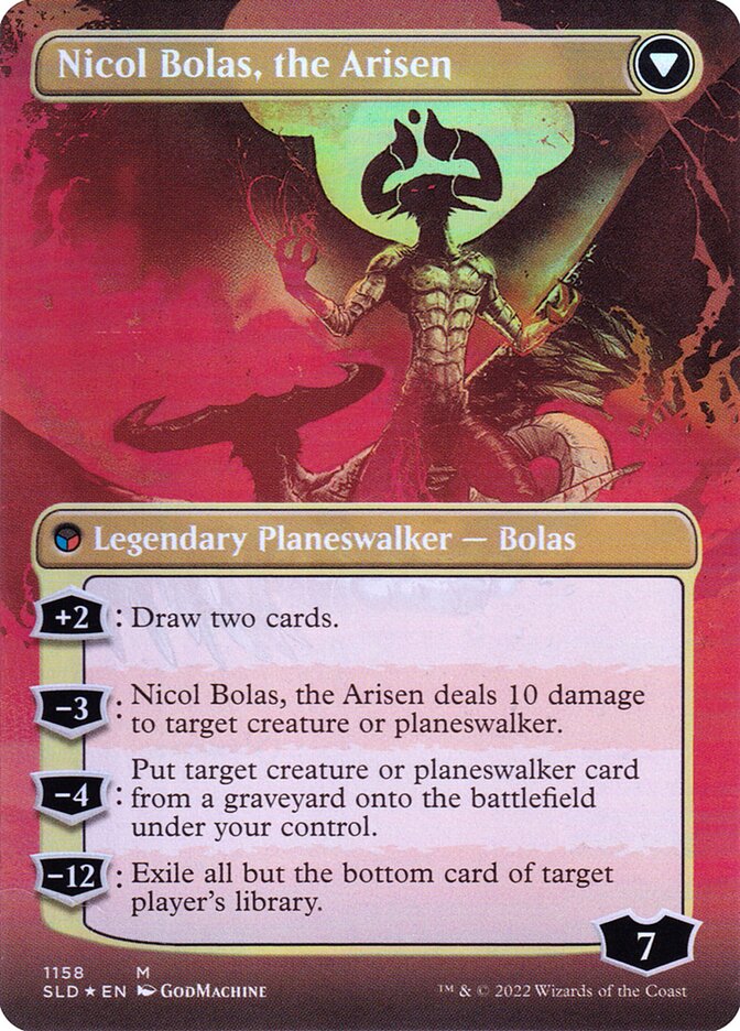 Back face of Nicol Bolas, the Arisen