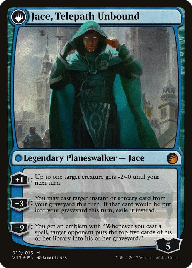 Back face of Jace, Telepath Unbound
