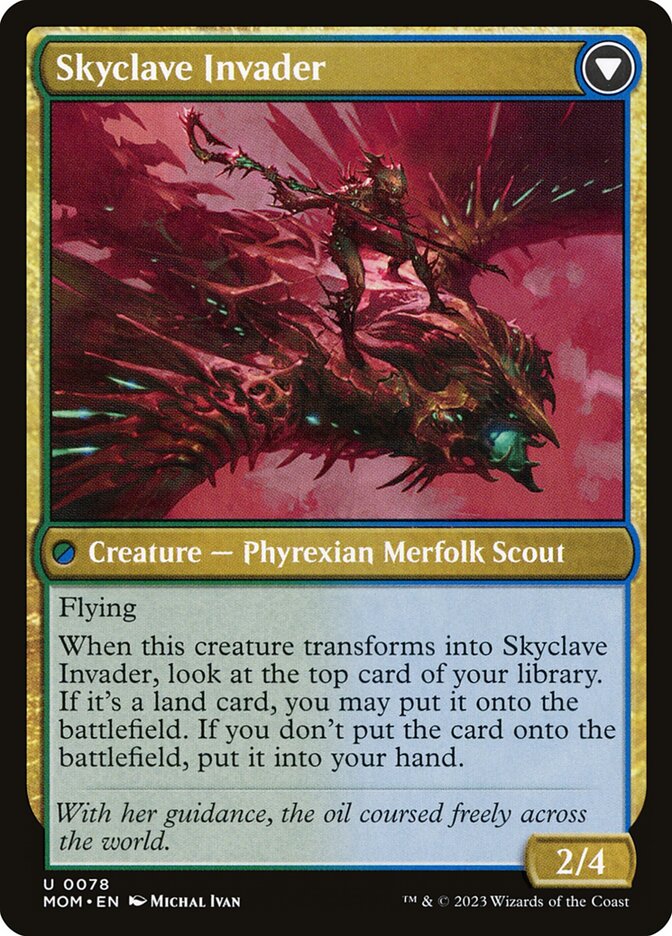 Back face of Skyclave Invader