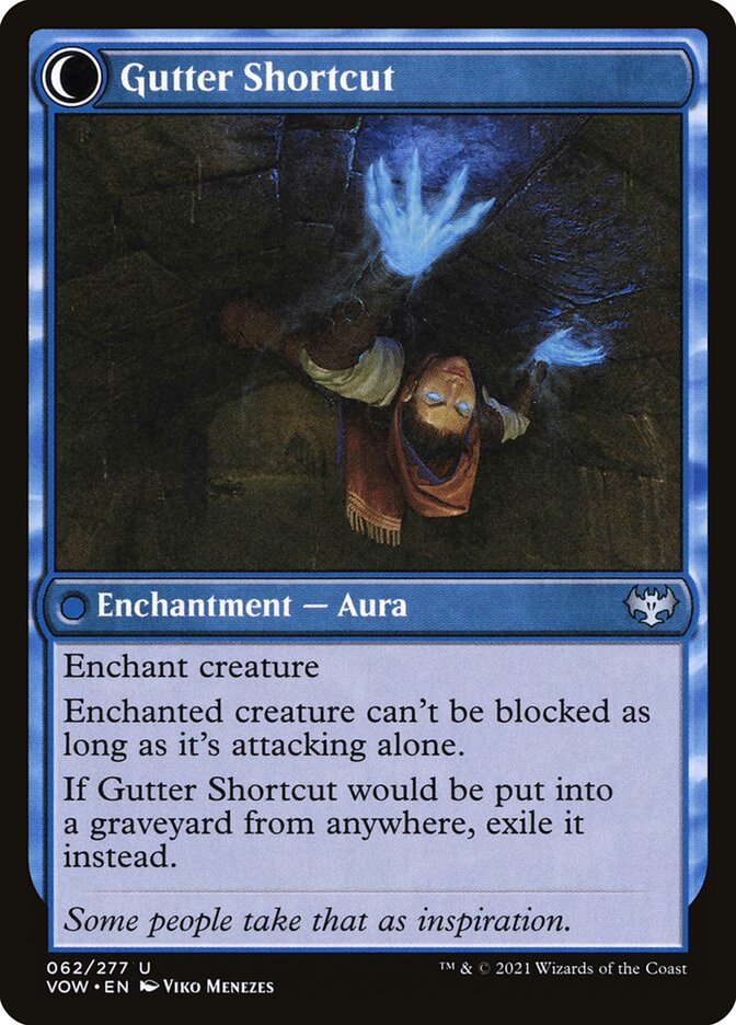 Back face of Gutter Shortcut