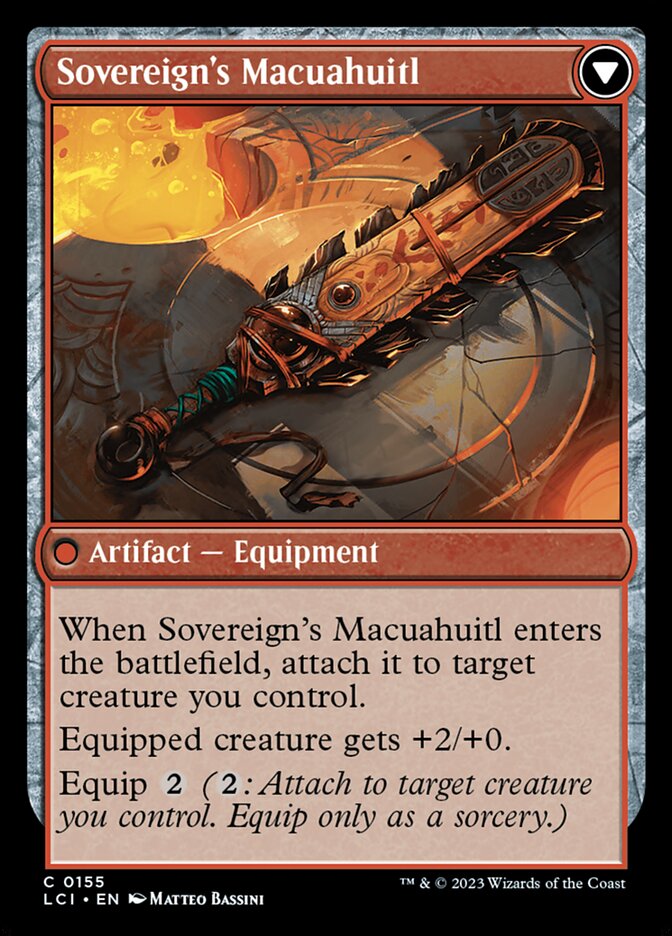 Back face of Sovereign's Macuahuitl