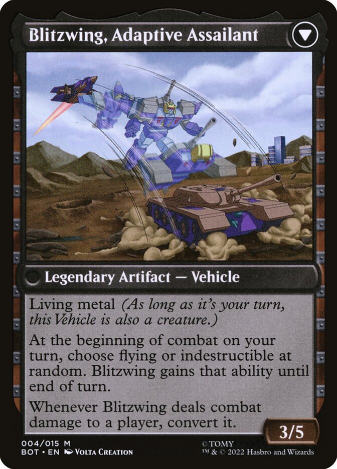 Back face of Blitzwing, Adaptive Assailant