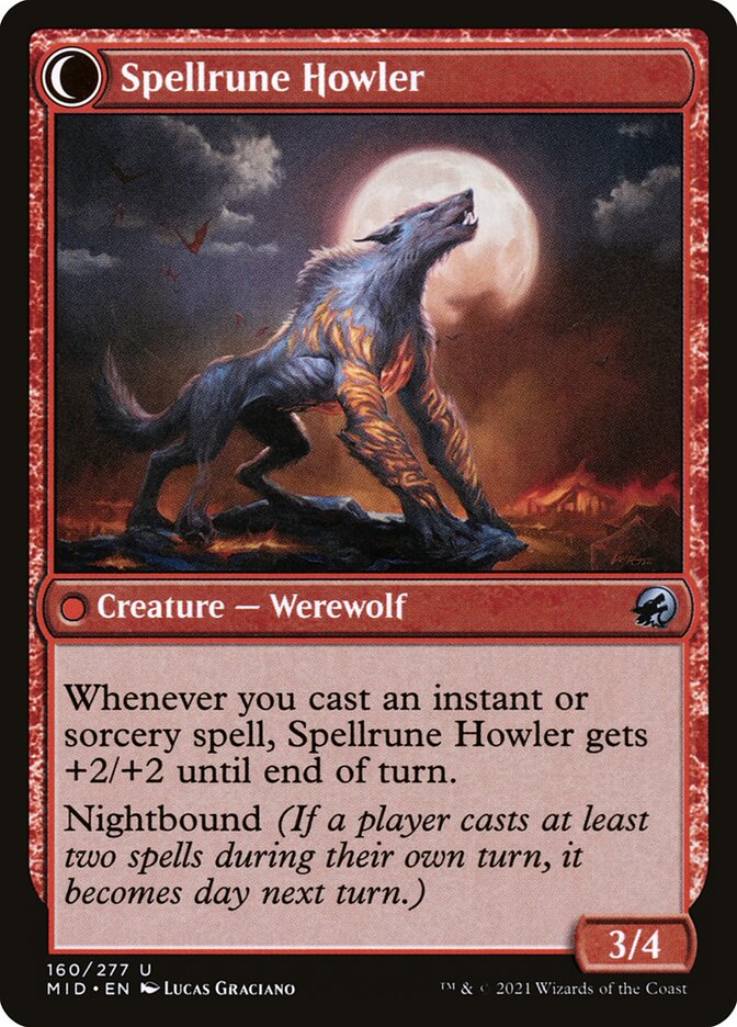 Back face of Spellrune Howler