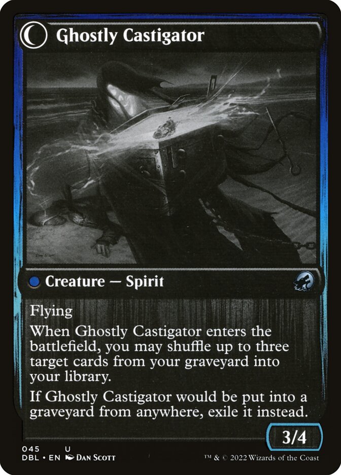 Back face of Ghostly Castigator