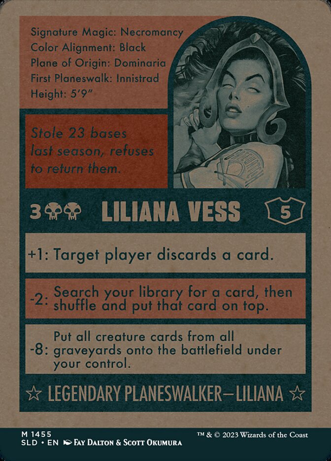 Back face of Liliana Vess