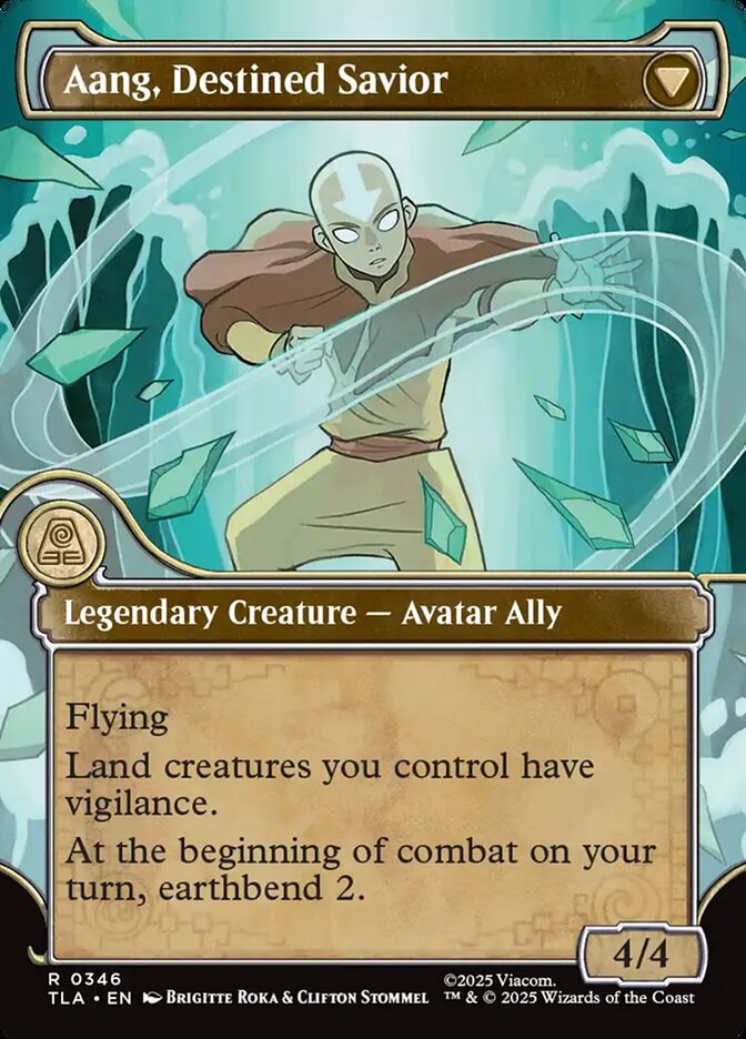 Back face of Aang, Destined Savior