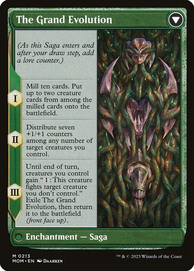 Back face of The Grand Evolution